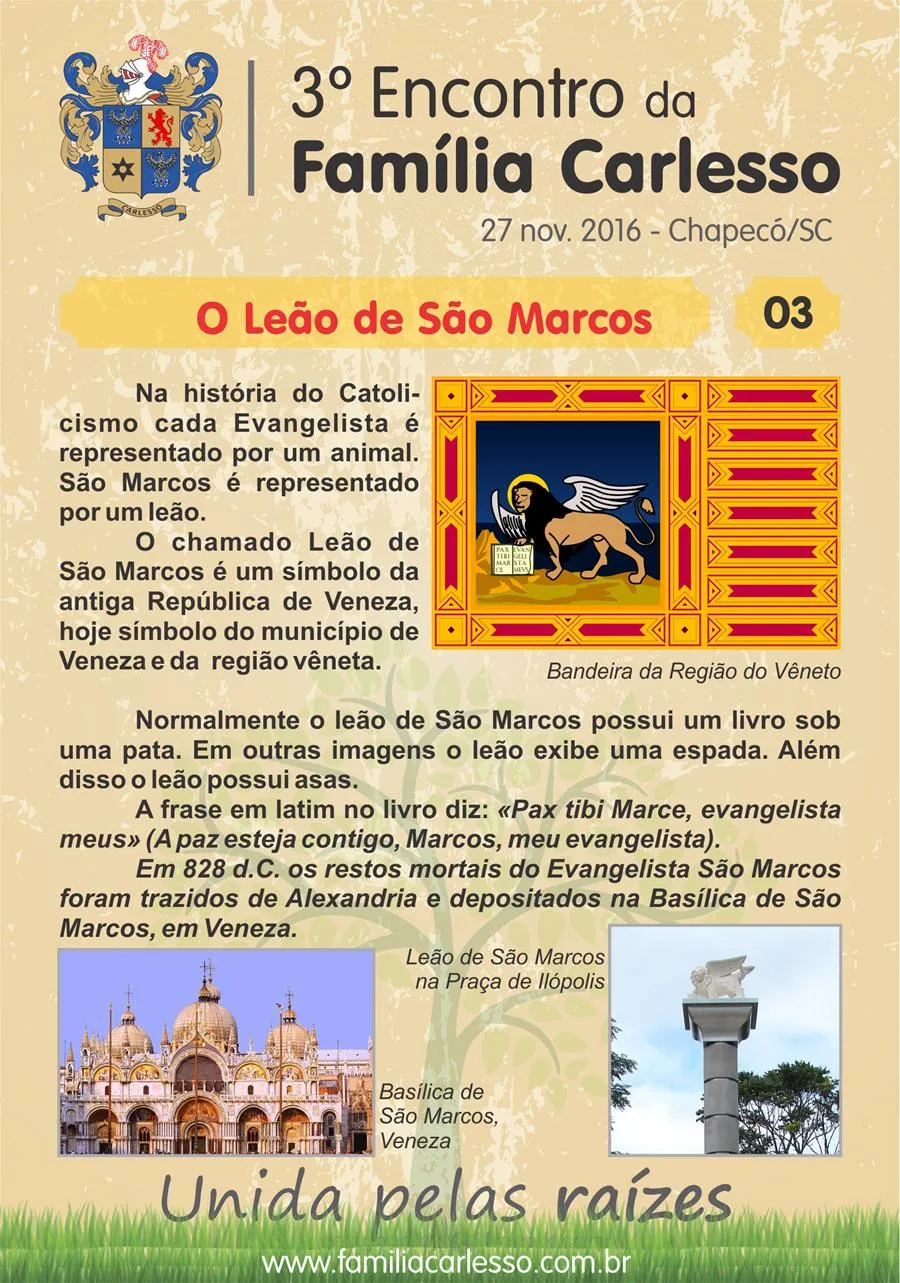 História da Família Carlesso, painel 03: O Leão de São Marcos
